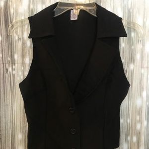 Womens black Fashion Vest size medium